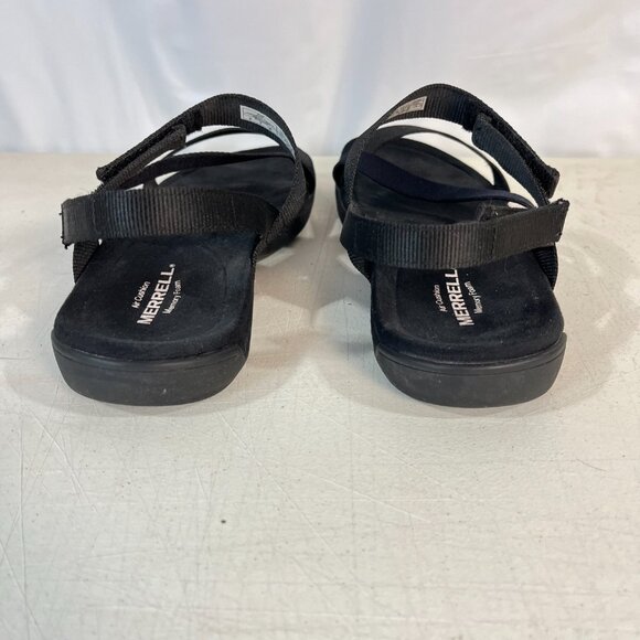 Merrell-District 3 Strap Web Strappy Sandal Women 9 US Black J004690 Comfort Sho - Picture 4 of 13